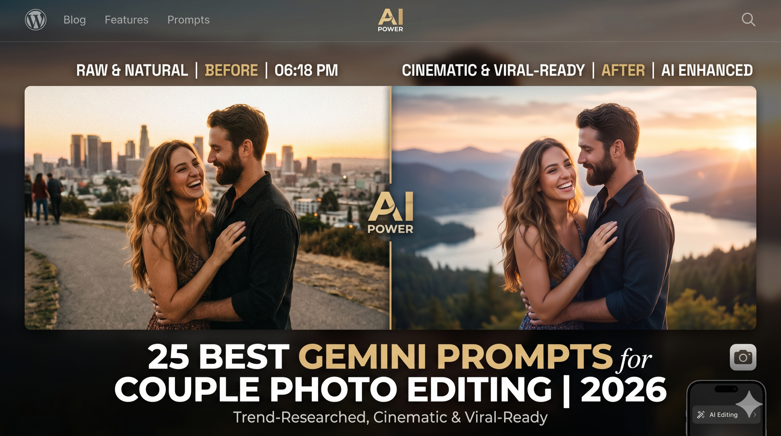 Gemini Prompts Couple Photo Editing