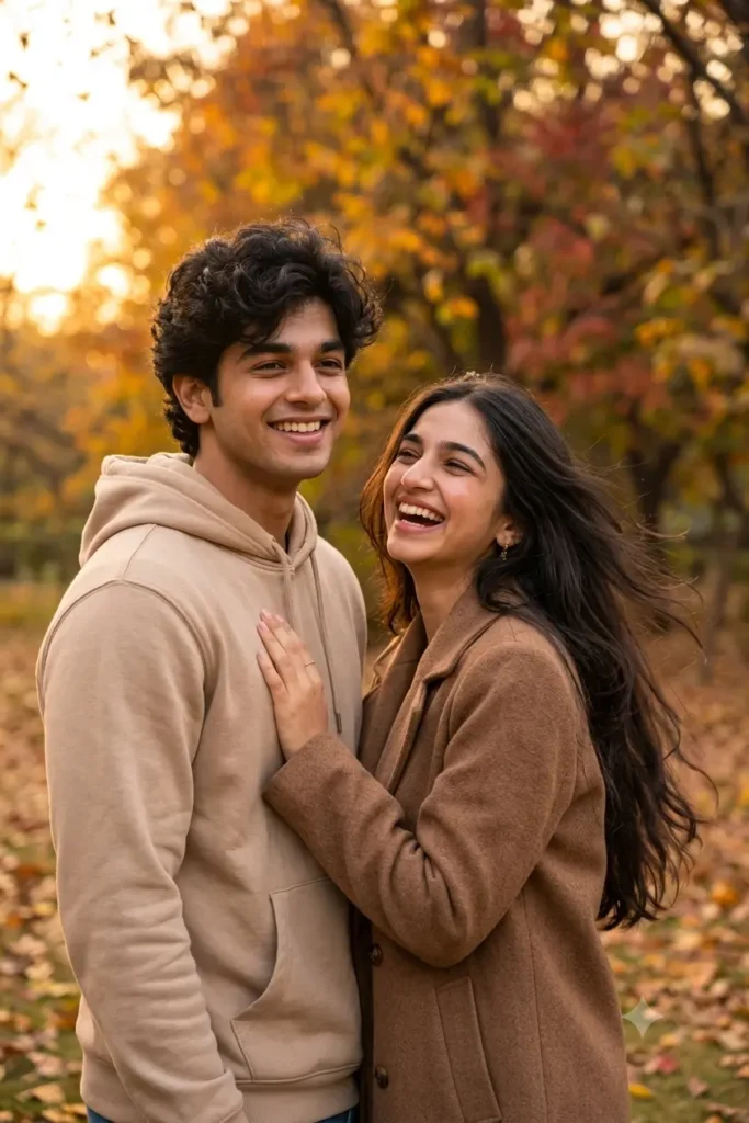 Realistic couple photo prompt