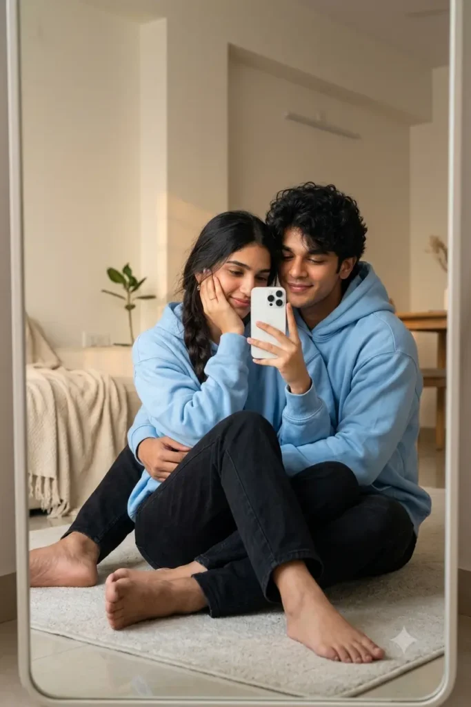 Realistic couple photo prompt