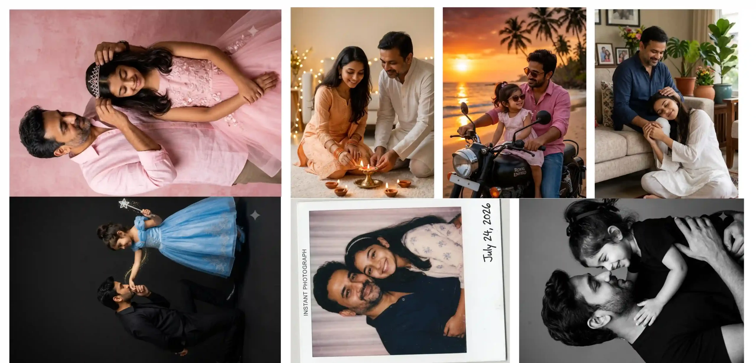 Father and daughter Prompts