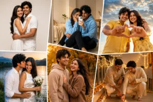 Realistic couple photo prompt